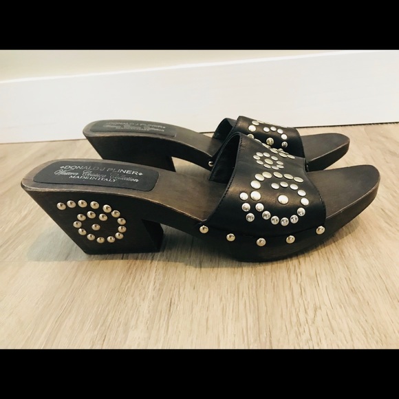 Donald J. Pliner Shoes - Donald J Pliner black studded clogs 10